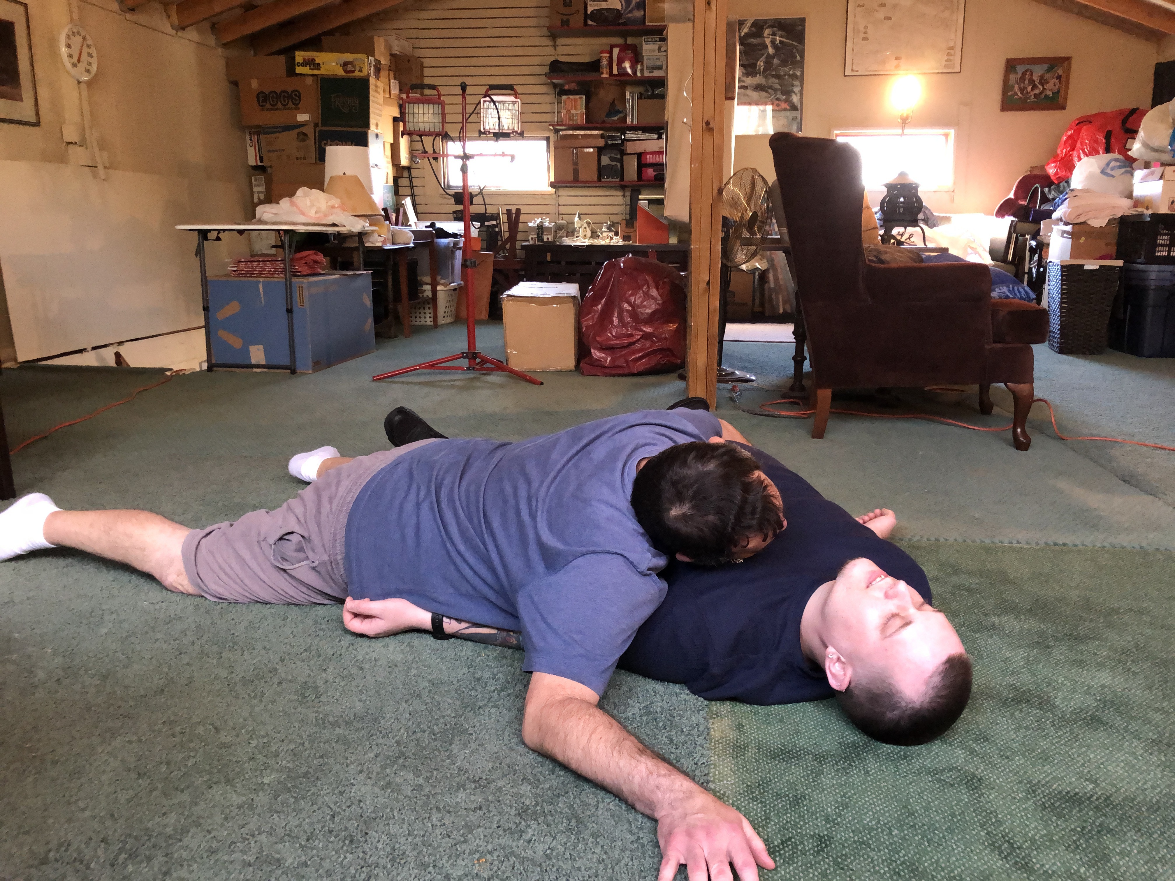 Me and one of my boys playing dead together — 10