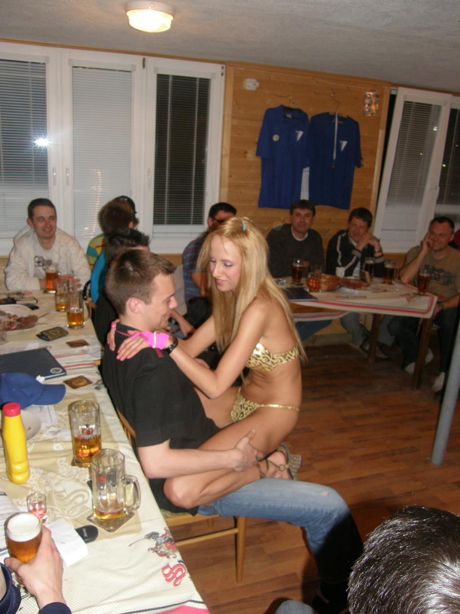 Czech Topless Waitress in Striptease Club — 28